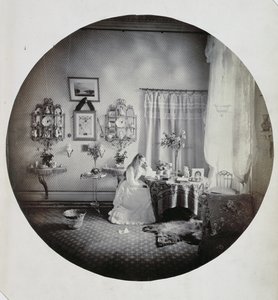 Interiör av Muckross House, ca 1865 (albumintryck) av Irish Photographer
