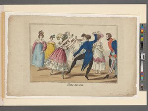 Boliero, ca 1800-09 (handfärgad gravyr) av Irish School