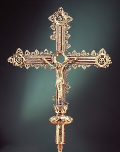 Processionskors, Ballymacasey, County Kerry, 1479 (förgylld silver) av Irish School
