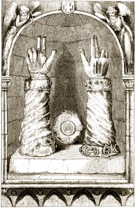 Shrine of St. Patricks hand, från The Trias Thuamaturga, eller Three Wonder-Working Saints of Ireland, av Mary Cusack (1829-99) publicerad ca 1890-talet av Irish School