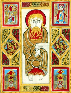 illustration från The Book of Kells, 800 (illumination)