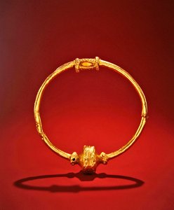 Collar, Ardnaglug, County Roscommon, tidig järnålder (guld) av Iron Age