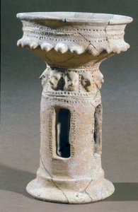 Rökelsebrännare som hittades i bergen nära Hebron, Israel, ca 9-800-talet f.Kr.