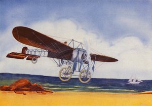 Bleriot Monoplane (färglitografi)