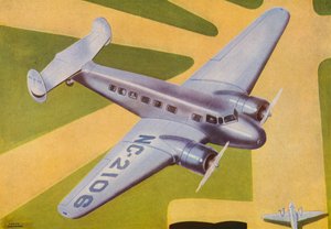 Lockheed Electra (färglitografi)