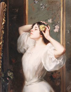 Den gula rosen, ca 1900 (olja på duk)