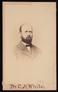 Porträtt av Charles Abiathar White 1826-1910, 1868. av Isaac Augustus Wetherby