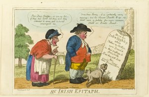 Ett irländskt epitafium av Isaac Cruikshank