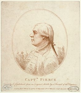 Kapten Richard Pierce av Isaac Cruikshank