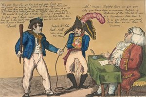 Blöja i släp, 1803 (handfärgad etsning) av Isaac Cruikshank