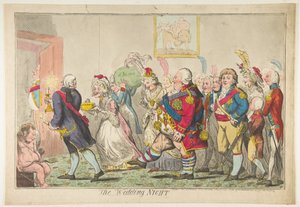 Bröllopsnatten den 20 maj 1797. av Isaac Cruikshank