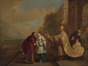 Farao ger Sara tillbaka till Abraham av Isaac Isaacsz