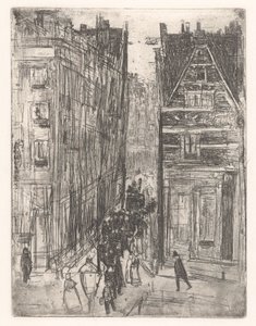 Gasthuismolensteeg i Amsterdam av Isaac Israels