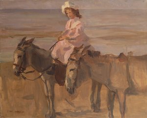 På Scheveningens strand (olja på duk)