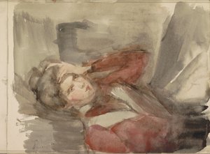 Porträtt av en okänd ung kvinna av Isaac Israels