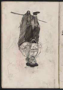 Stående man i bayersk kostym av Isaac Israels