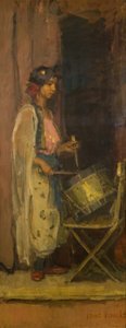 The Egyptian Drummer Girl (olja på duk) av Isaac Israels