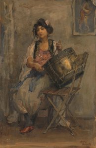 The Lady Drummer av Isaac Israels