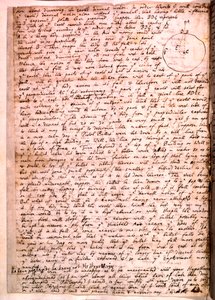 Brev skrivet av Isaac Newton, 28 november 1679