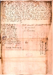 Brev skrivet av Isaac Newton, 28 november 1679