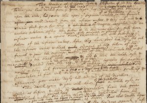 Jakten på det gröna Lyon, recto, detalj, c.1700 av Isaac Newton