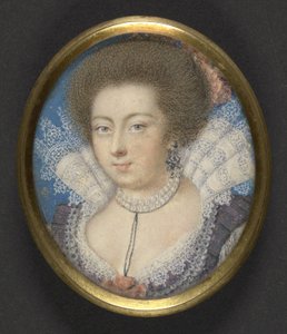Elizabeth, drottning av Böhmen, ca 1615 av Isaac Oliver