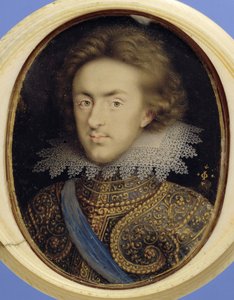 Miniatyrporträtt av Henrik (1594-1612), prins av Wales (akvarell på pergament)