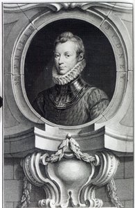 Sir Philip Sidney, graverad av Jacobus Houbraken, 1743 av Isaac Oliver