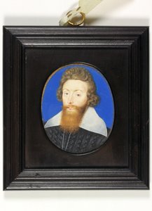 Sir Richard Liveson (Leveson), viceamiral av England (akvarell på veläng) av Isaac Oliver