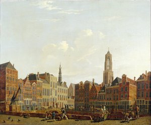 Utrechts rådhusbro med omgivningar, 1779
