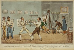 Självförsvarskonst (färg litho)