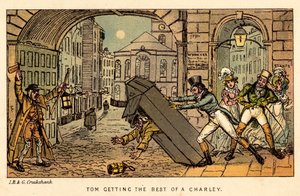 Tom får det bästa av en Charley av Isaac, Robert and George Cruikshank