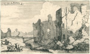 Slottet i Breukelen, förstört av fransmännen 1672 