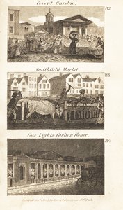 Handlar i Regency England: Covent Garden, Smithfield Market och gaslampor på Carlton House av Isaac Taylor