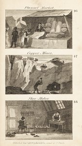 Handlar i Regency England: flanellmarknad, koppargruvor och skomakare
