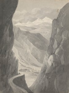 Pass of the Gemmi/ Descending to Leukas Bad (Schweiz)