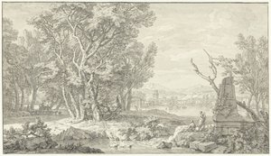 Arkadiskt landskap av Isaac de Moucheron