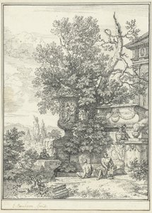 Klassicistiskt landskap av Isaac de Moucheron