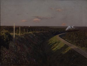 Ett tåg på väg, 1890-talet av Isaak Ilyich Levitan