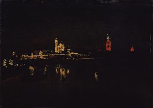 Belysning av Kreml i Moskva, 1896 av Isaak Ilyich Levitan