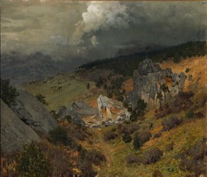 I Krim-bergen, 1886 av Isaak Ilyich Levitan