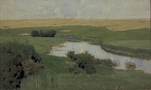 Lilla floden Istra, 1885-1886 av Isaak Ilyich Levitan