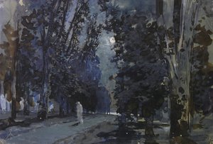 Skuggorna. Månskensnatt, 1880-talet. av Isaak Ilyich Levitan