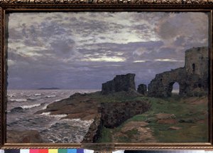 Remainders of the past, Twilight, Finland - Målning av Isaak (Isaac) Ilyich Levitan (1860-1900), olja på duk av Isaak Ilyich Levitan