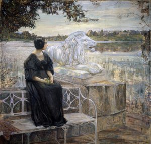 Porträtt av konstnärens fru. Målning av Isaak Izrailevich Brodsky (Brodsky) (1884-1939), olja på duk, 205 x 203,5 cm av Isaak Israilevich Brodsky