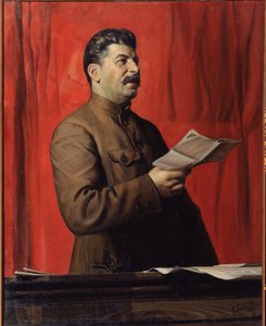 Porträtt av Stalin av Isaak Israilevich Brodsky