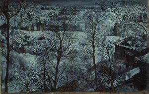 Vinterlandskap, 1917 av Isaak Israilevich Brodsky