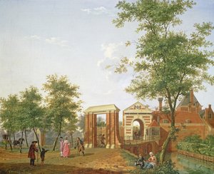 Vy över Zylpoort, Harlem, 1780