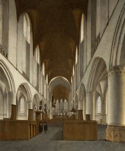 Interiör av Saint Bavo, Haarlem, 1680. av Isaak van Nickele