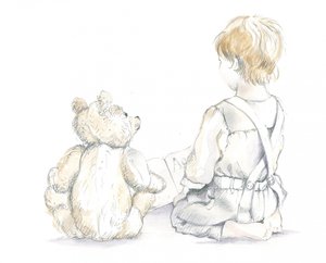 Arthur och Teddy lär sig alfabetet